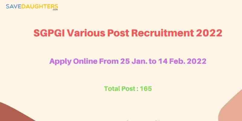 SGPGI Various Post Recruitment 2022